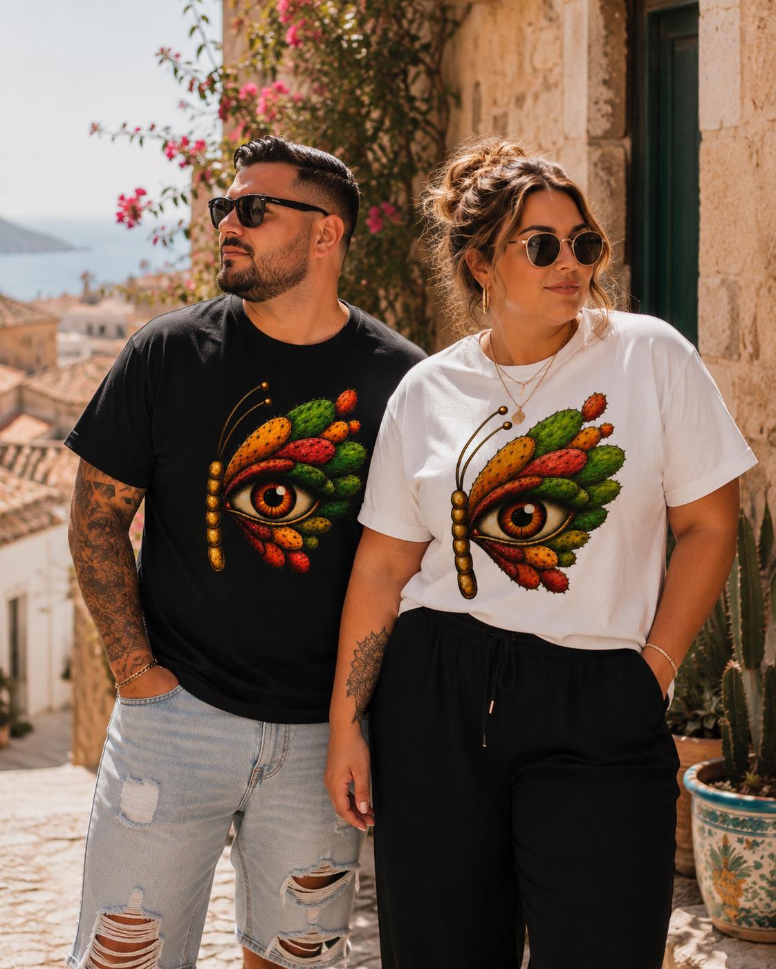 Psychedelic Butterfly Shirt Festival Graphic Tee Boho - photo 2