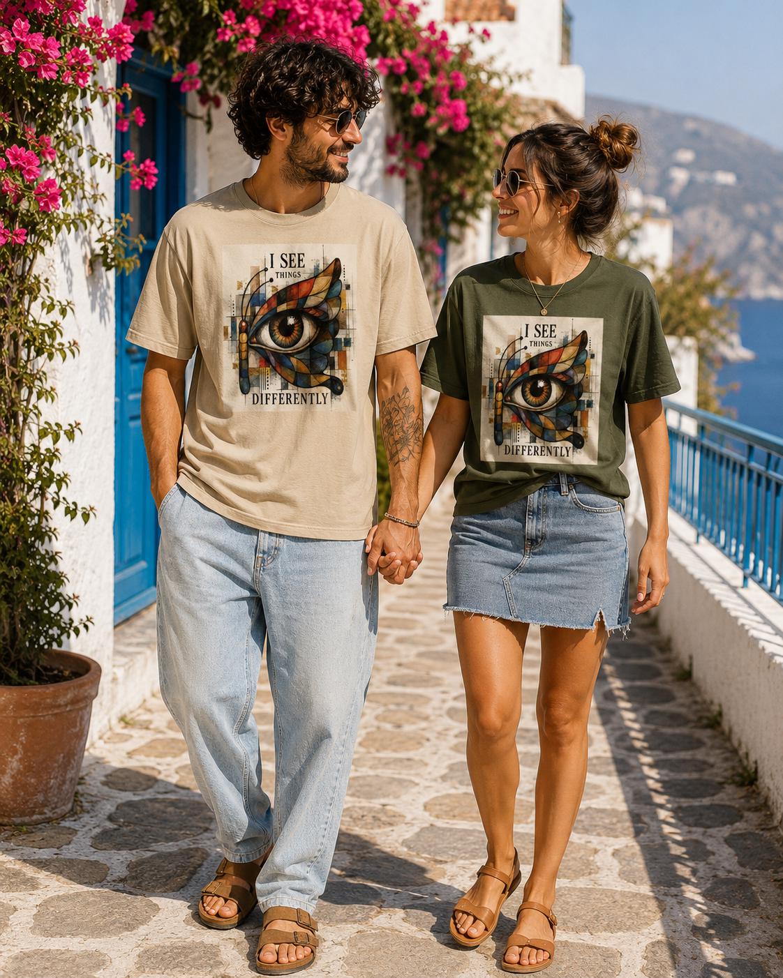 Visionary Butterfly Shirt Mystical Boho Graphic Tee gildan - photo 2