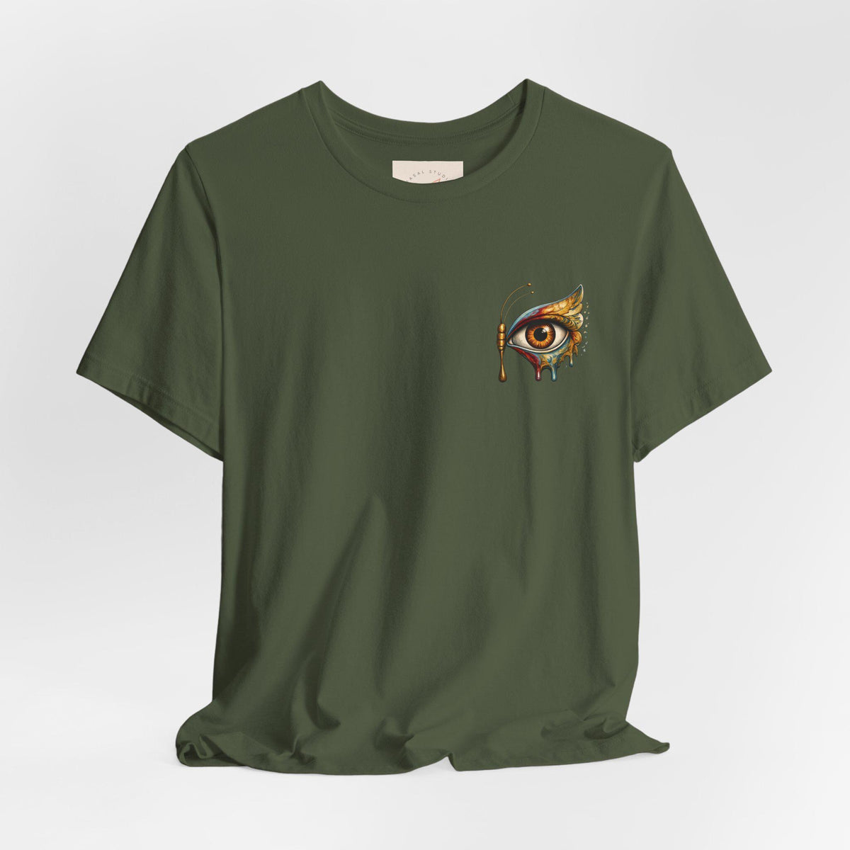 Surreal Eye Graphic Tee, Boho Aesthetic Shirt, Artistic - photo 5