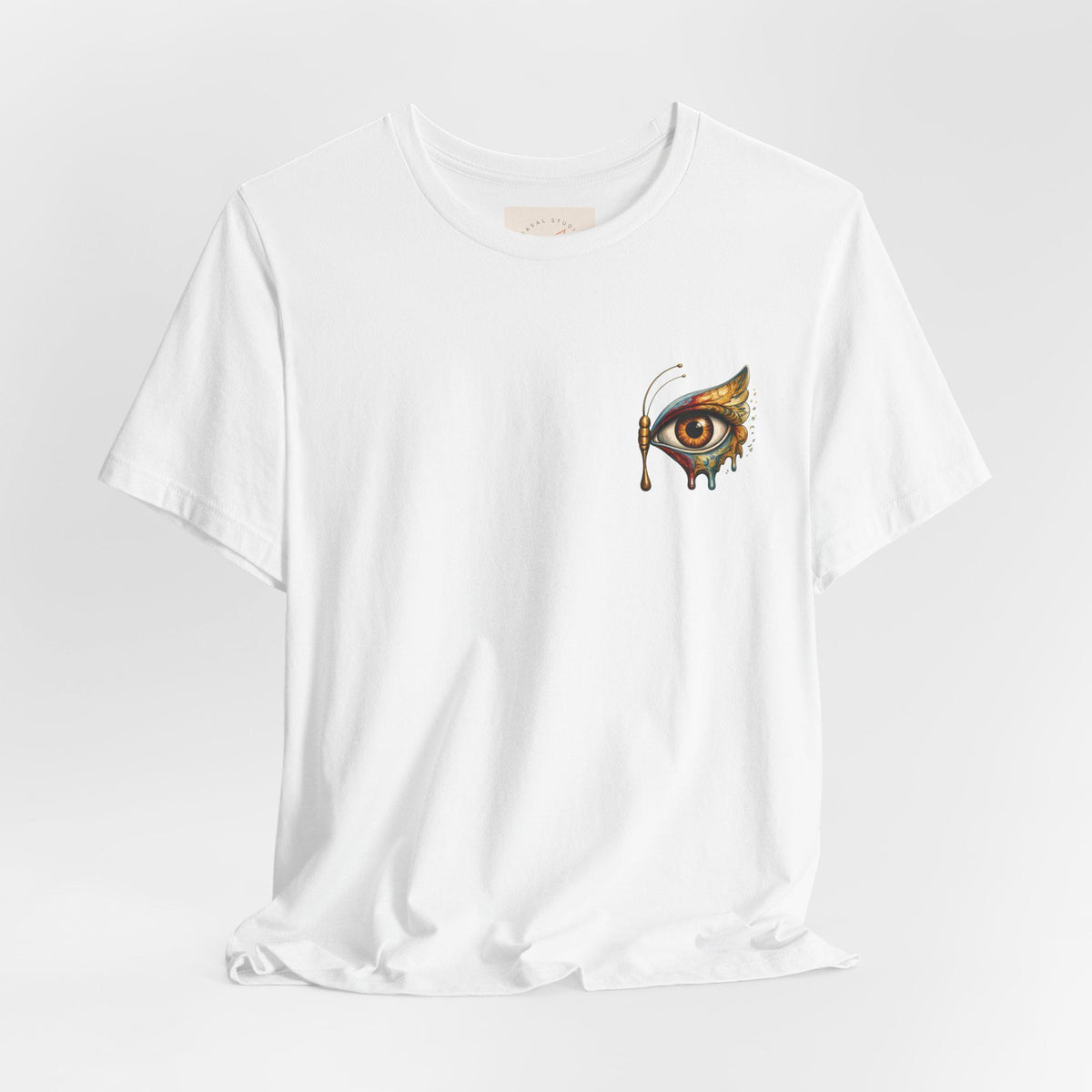 Surreal Eye Graphic Tee, Boho Aesthetic Shirt, Artistic - photo 2
