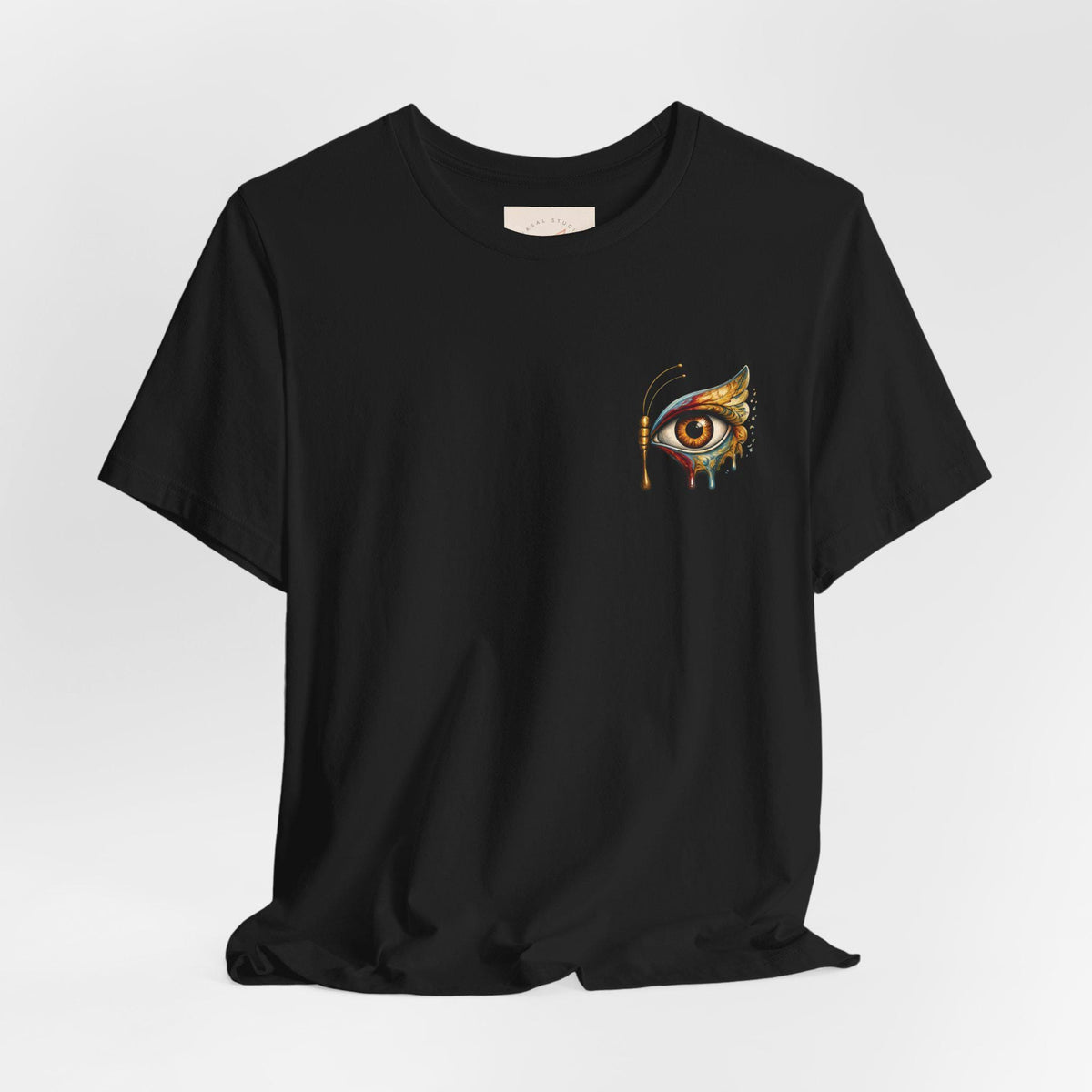 Surreal Eye Graphic Tee, Boho Aesthetic Shirt, Artistic - photo 3