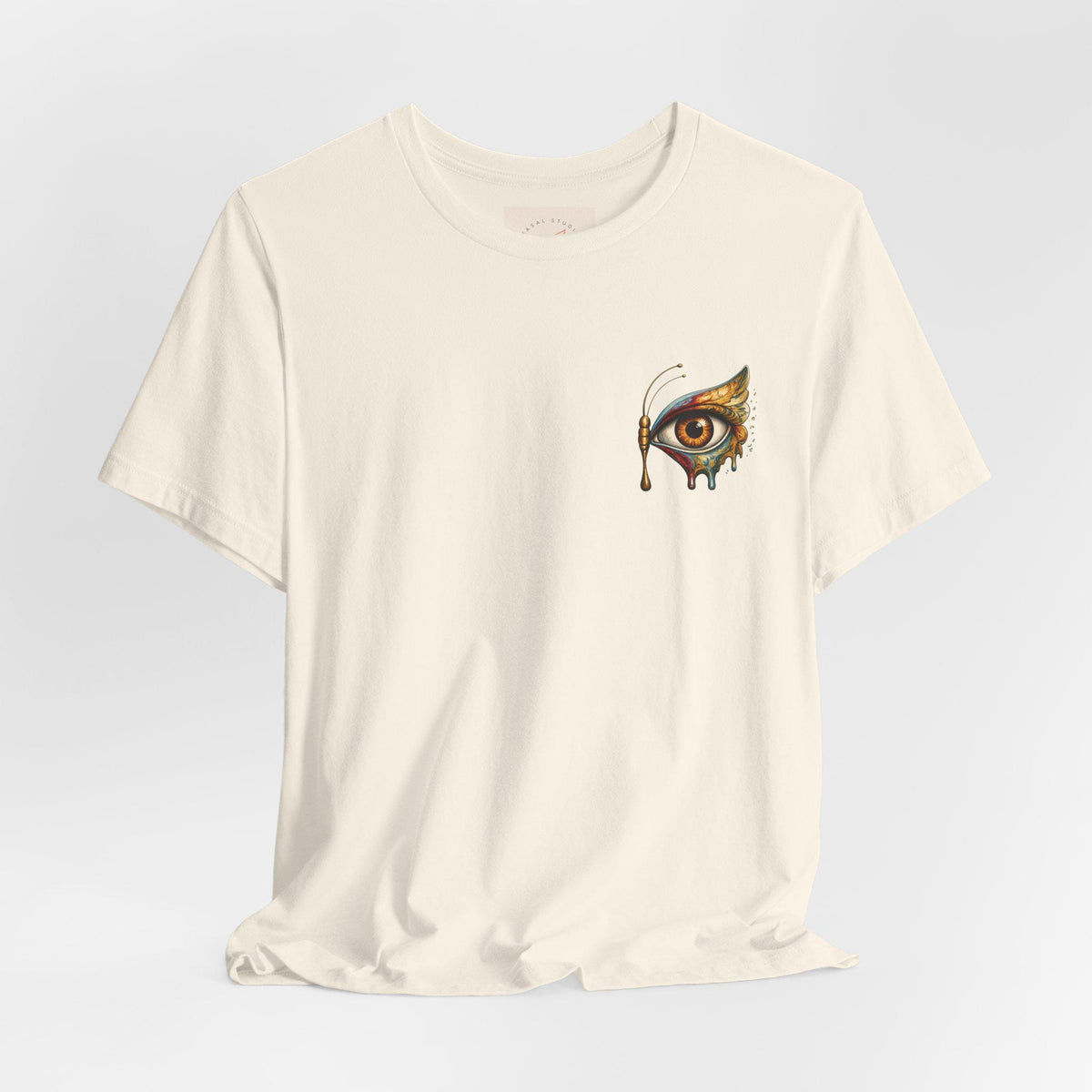 Surreal Eye Graphic Tee, Boho Aesthetic Shirt, Artistic - photo 4