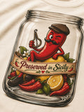 Preserved in Sicily Shirt, Chili Pepper Funny Tee, Sicilian - photo 1