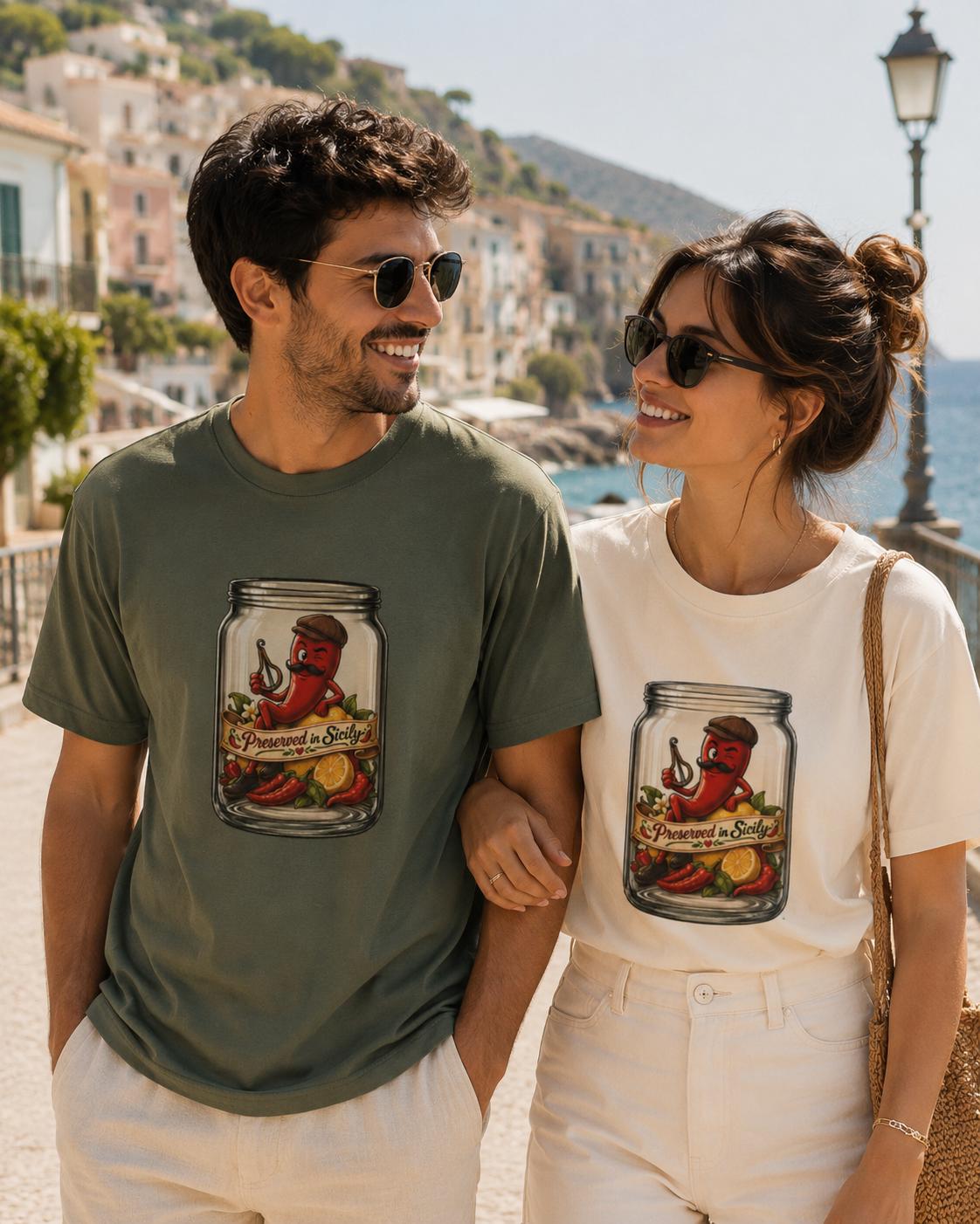Preserved in Sicily Shirt, Chili Pepper Funny Tee, Sicilian - photo 3