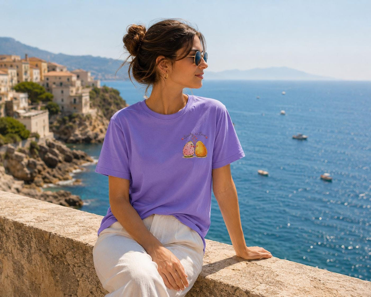 Sicily is Love Shirt, Arancino Prickly Pear Kawaii Tee - photo 5