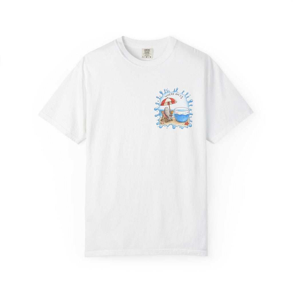Fish Out of Water Shirt, Funny Beach Fish Graphic Tee, ADHD - photo 5