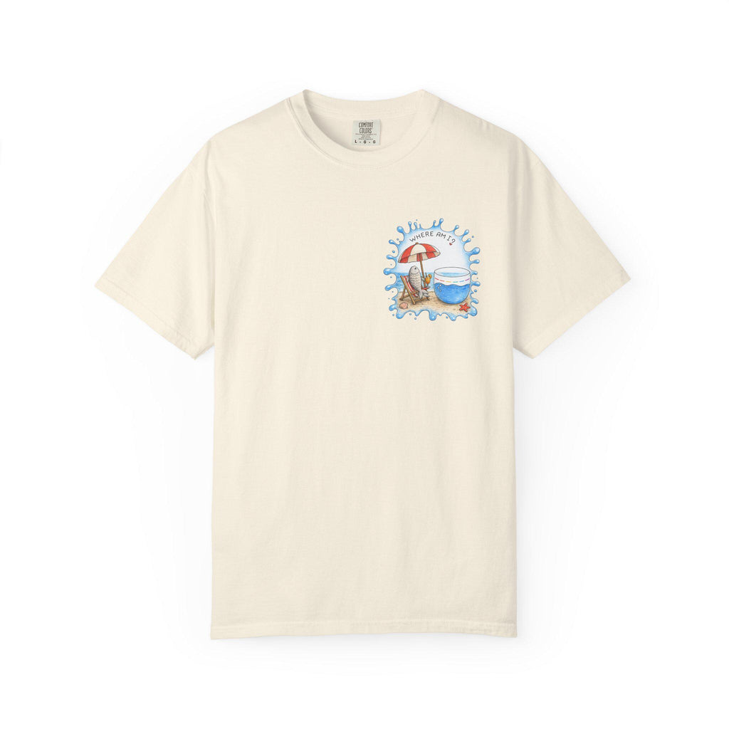 Fish Out of Water Shirt, Funny Beach Fish Graphic Tee, ADHD - photo 6