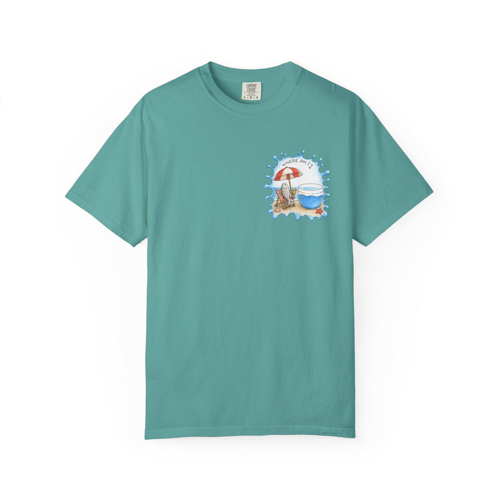 Fish Out of Water Shirt, Funny Beach Fish Graphic Tee, ADHD - photo 7