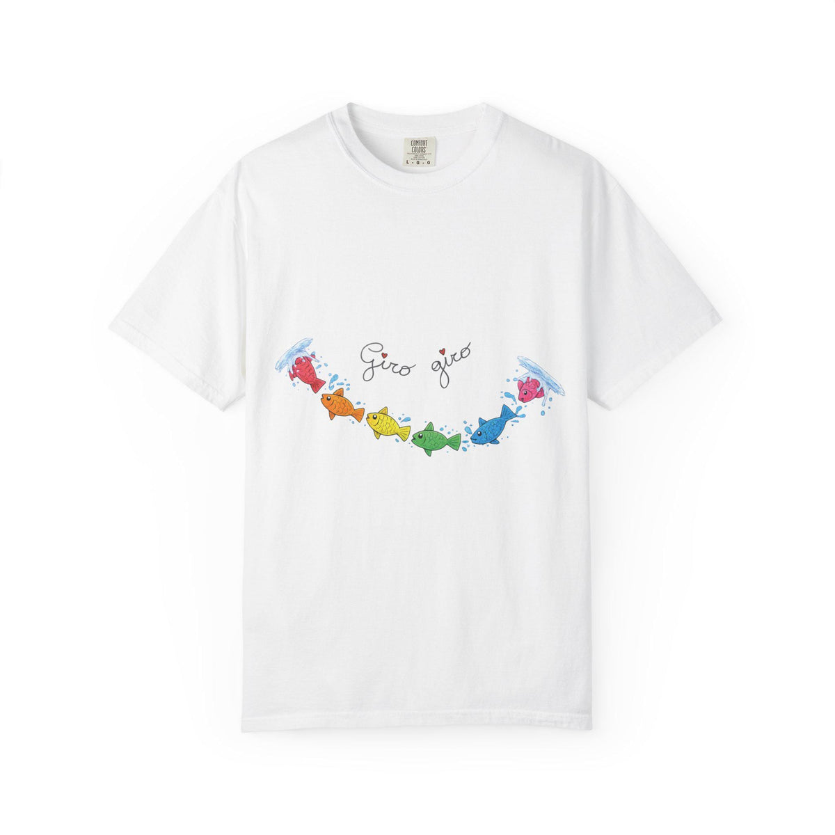 Giro Giro Tondo Shirt, Italian Nursery Rhyme Tee, Colorful - photo 1