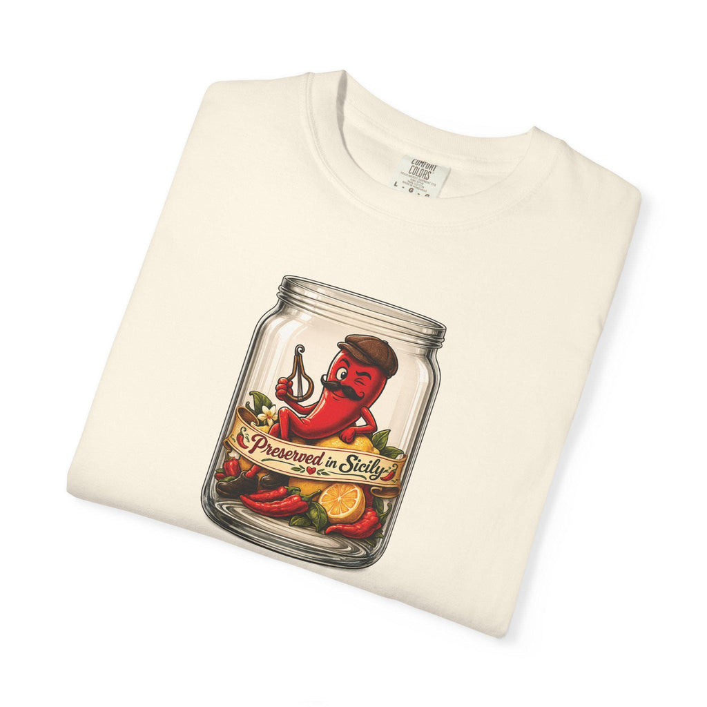 Preserved in Sicily Shirt, Chili Pepper Funny Tee, Sicilian - photo 9