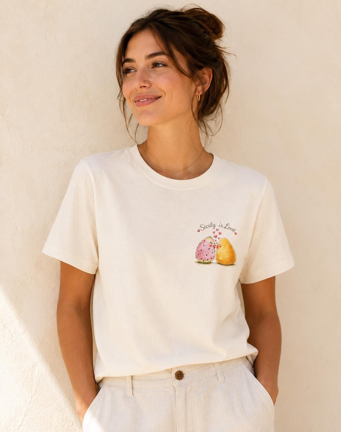 Sicily is Love Shirt, Arancino Prickly Pear Kawaii Tee - photo 4