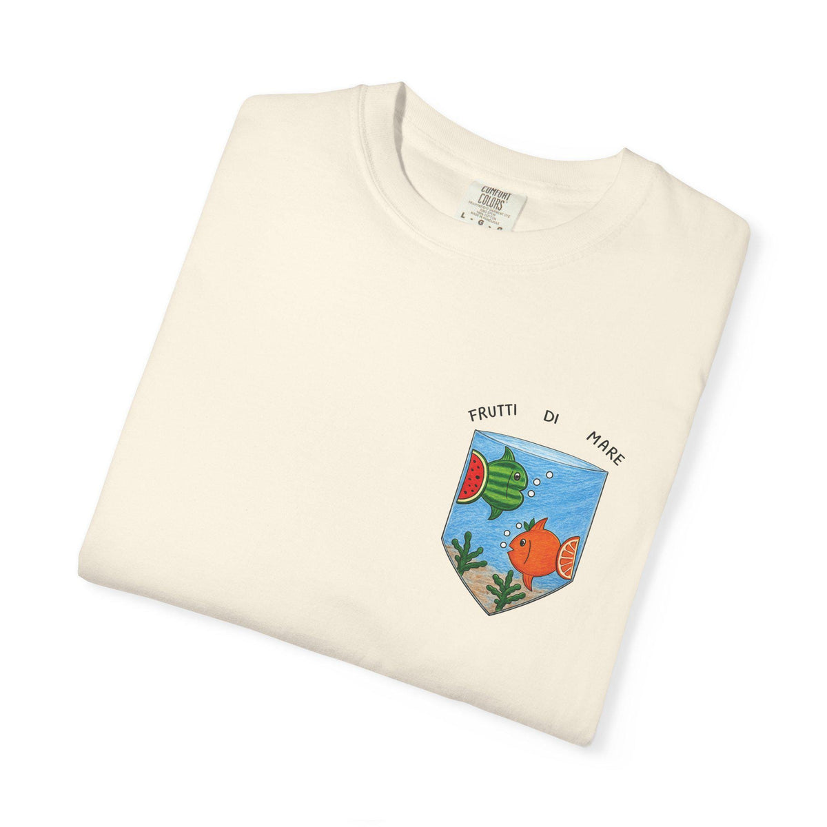 Frutti di Mare Shirt, Fruit Fish Pocket Tee, Watermelon - photo 7