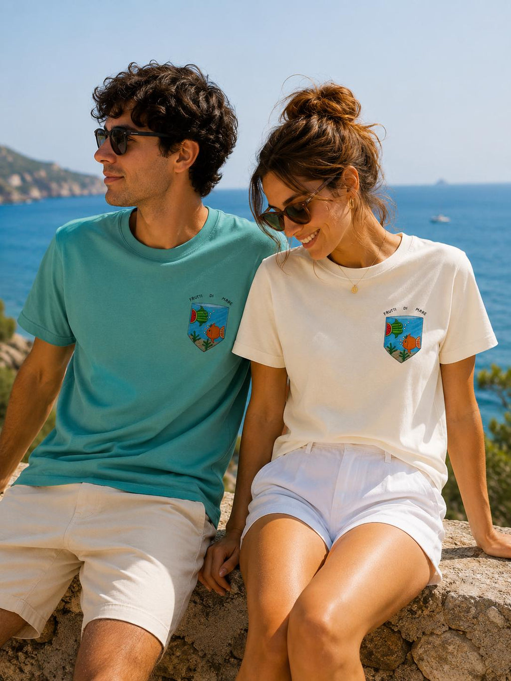 Frutti di Mare Shirt, Fruit Fish Pocket Tee, Watermelon - photo 5
