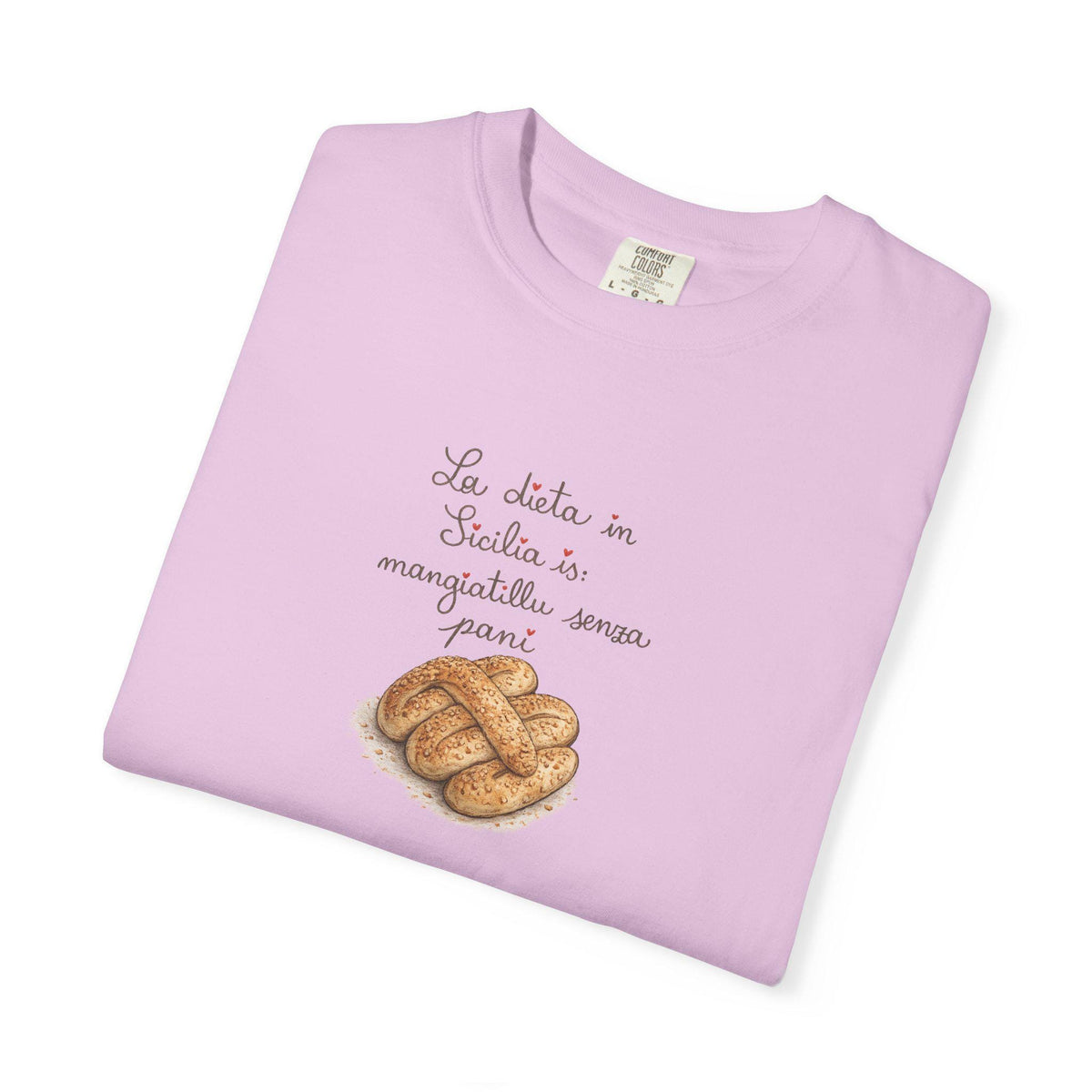 Funny Diet Shirt, Sicilian Bread Humor Tee, Italian Foodie - photo 5