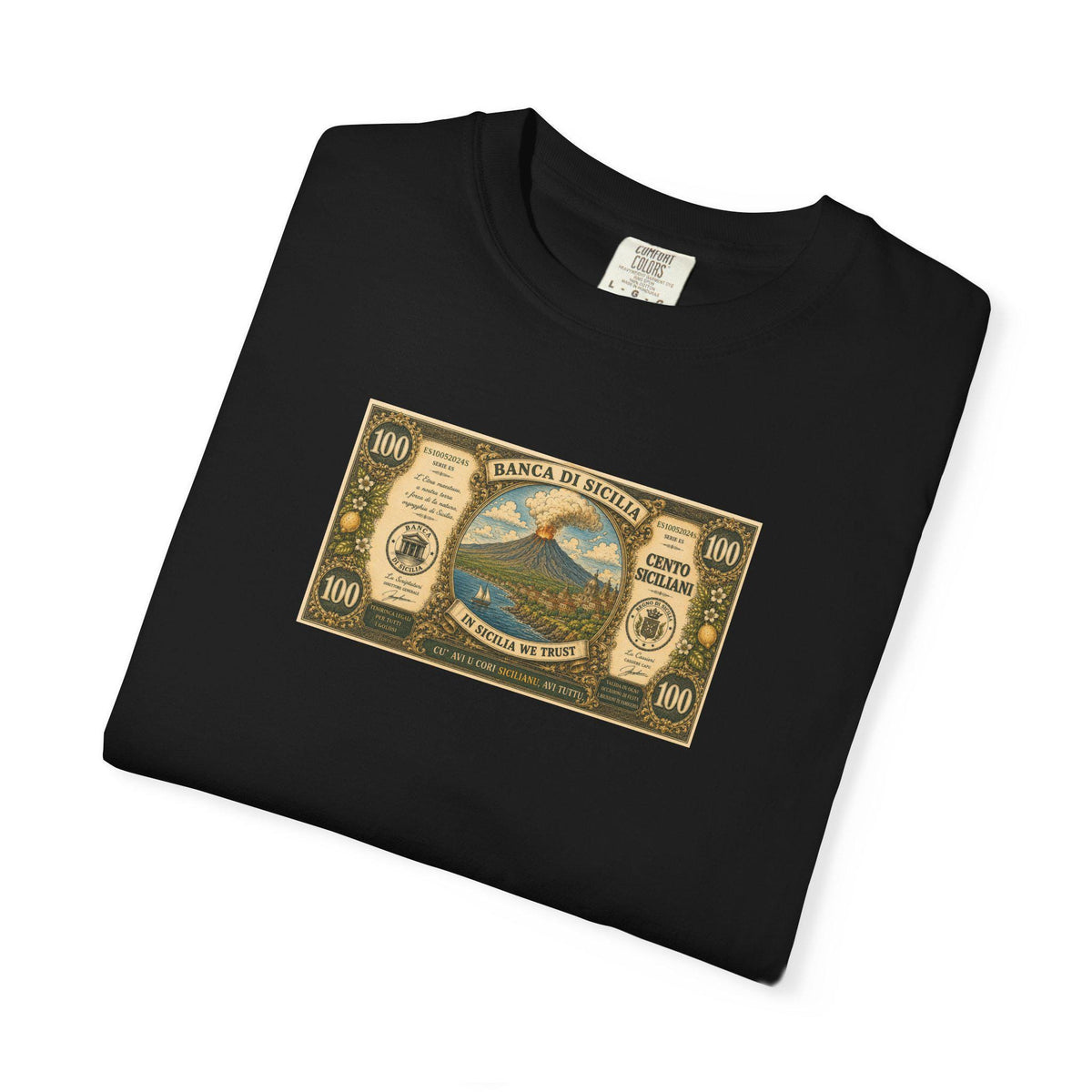 Mount Etna Shirt, Sicilian Pride Tee, Banca di Sicilia 100 - photo 5