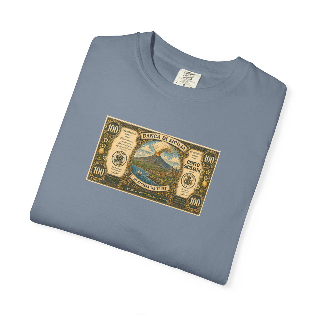 Mount Etna Shirt, Sicilian Pride Tee, Banca di Sicilia 100 - photo 8