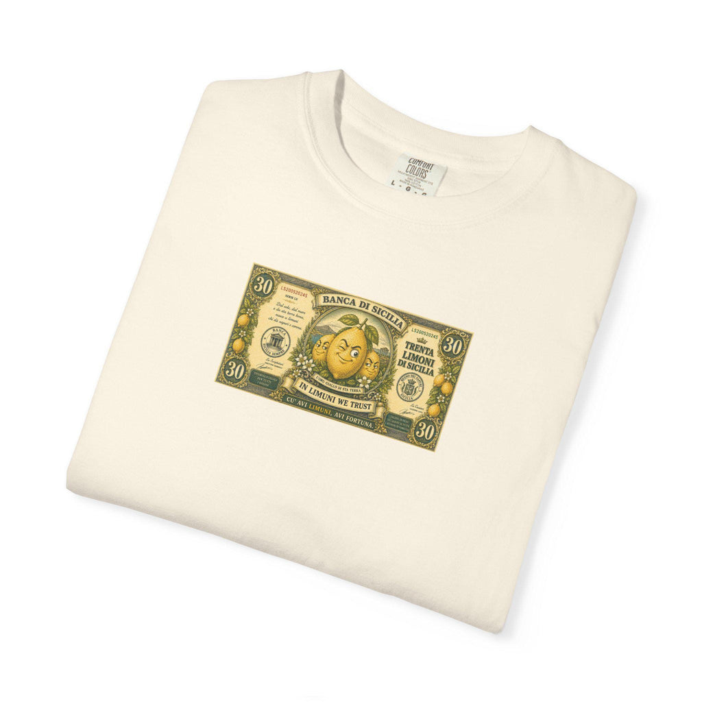 Sicilian Lemon Shirt, Funny Money Tee, Fake Banknote Foodie - photo 3