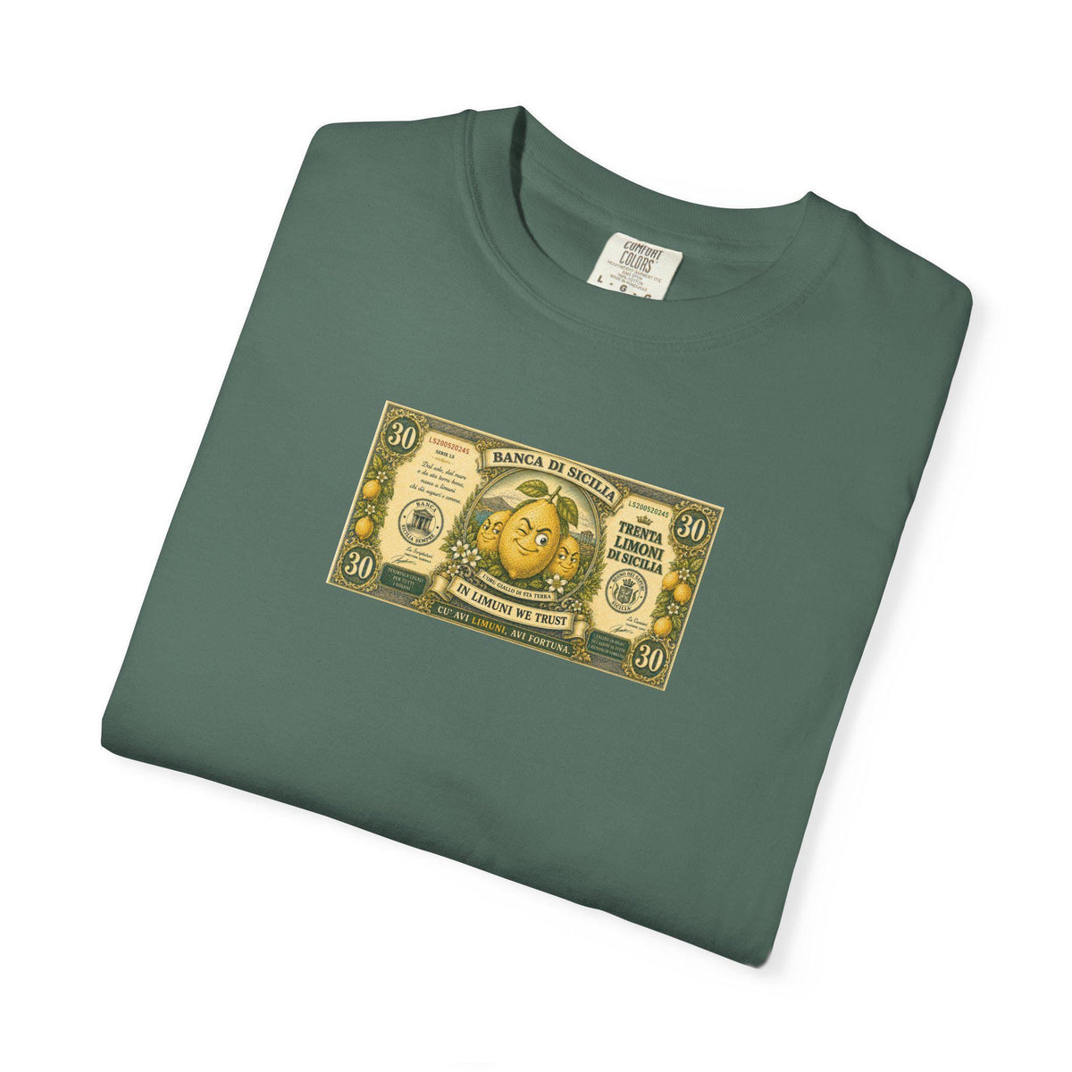 Sicilian Lemon Shirt, Funny Money Tee, Fake Banknote Foodie - photo 9