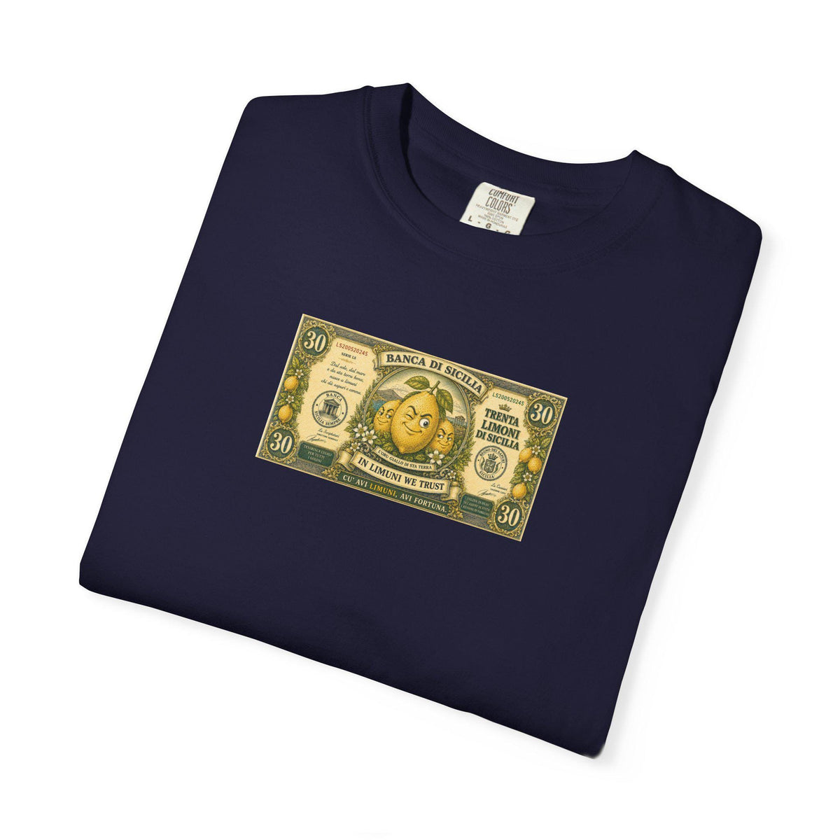 Sicilian Lemon Shirt, Funny Money Tee, Fake Banknote Foodie - photo 10