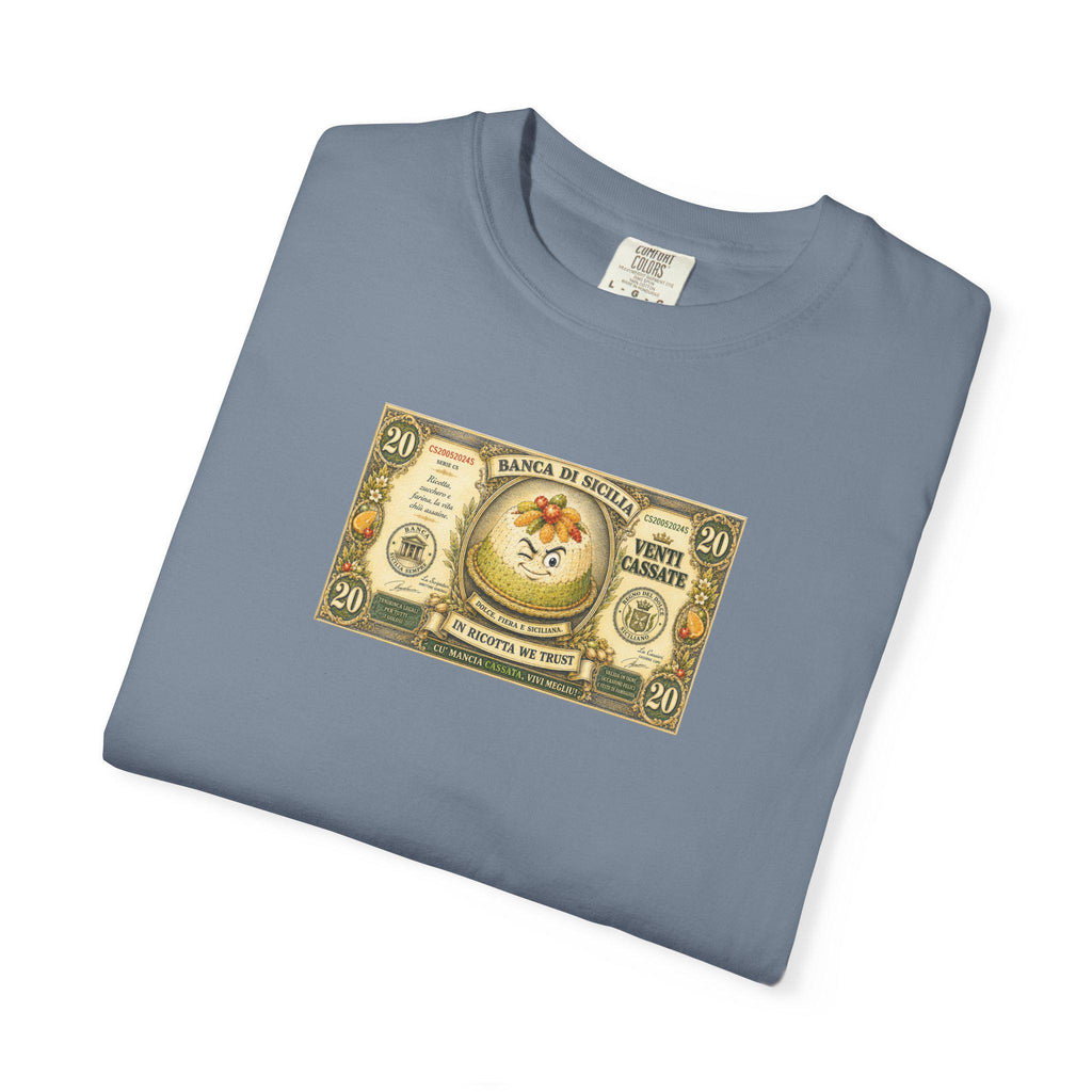 Cassata T-Shirt, Sicilian Banknote Tee, Venti Cassate - photo 5
