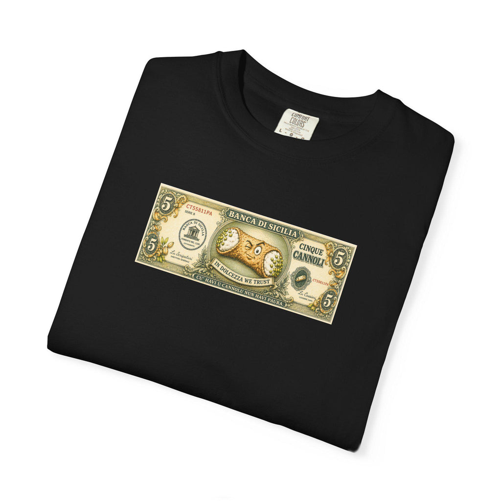 Cannoli Shirt, Sicilian Dollar Bill Tee, Cinque Cannoli - photo 6