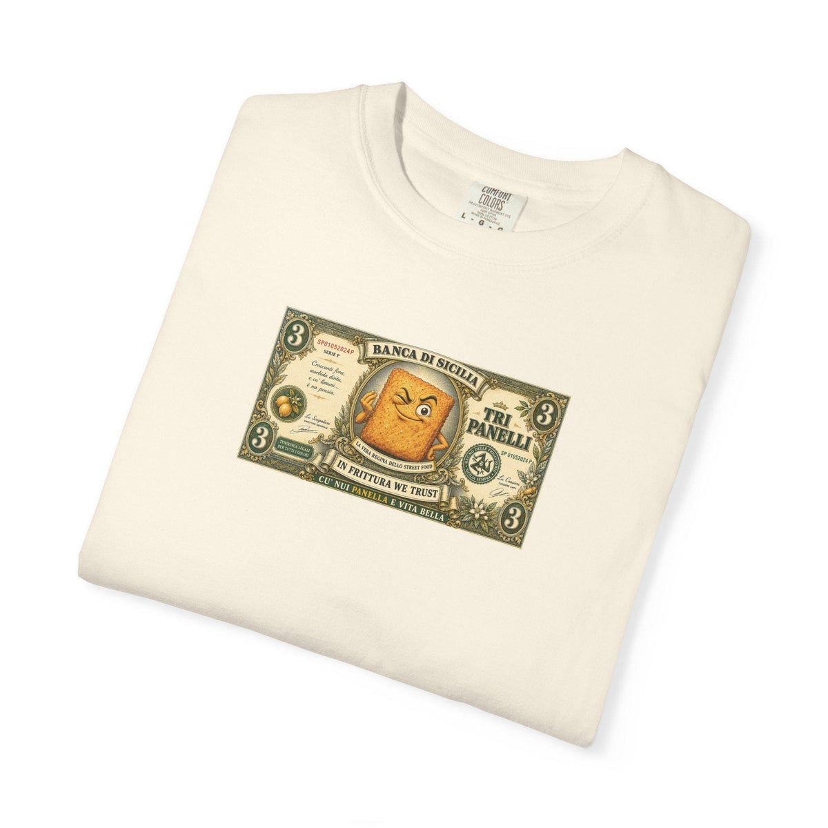 Banca di Sicilia Panelle Shirt, Funny Sicilian Money Tee - photo 3