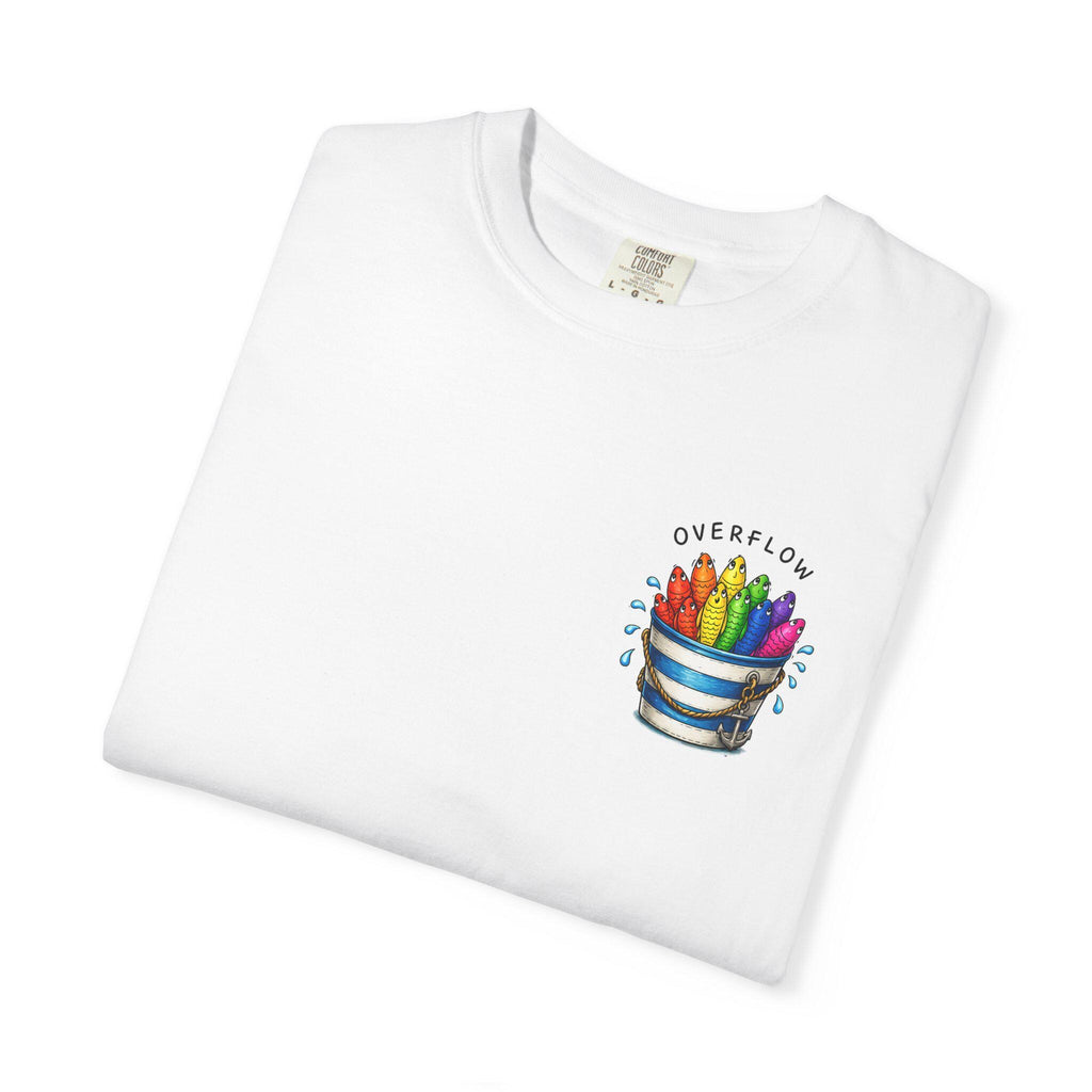 Overflowing Fish Bucket Shirt, Brain Overflow Tee, ADHD - photo 5