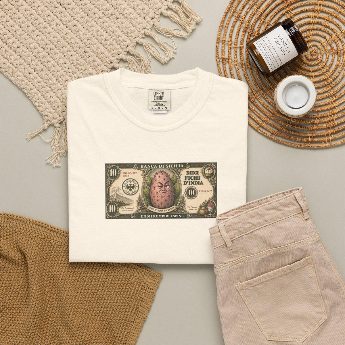 Prickly Pear Shirt, Sicilian Cactus Tee, Dieci Fichi - photo 1