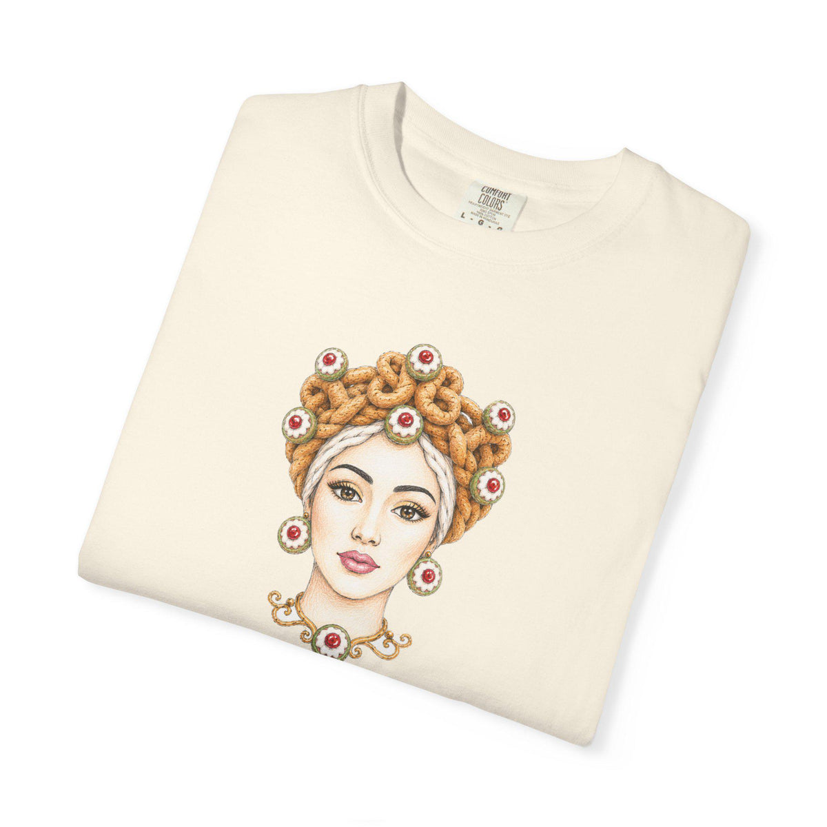 Sicilian Moor Head Woman Shirt, Testa di Mora Tee, Sicily - photo 4