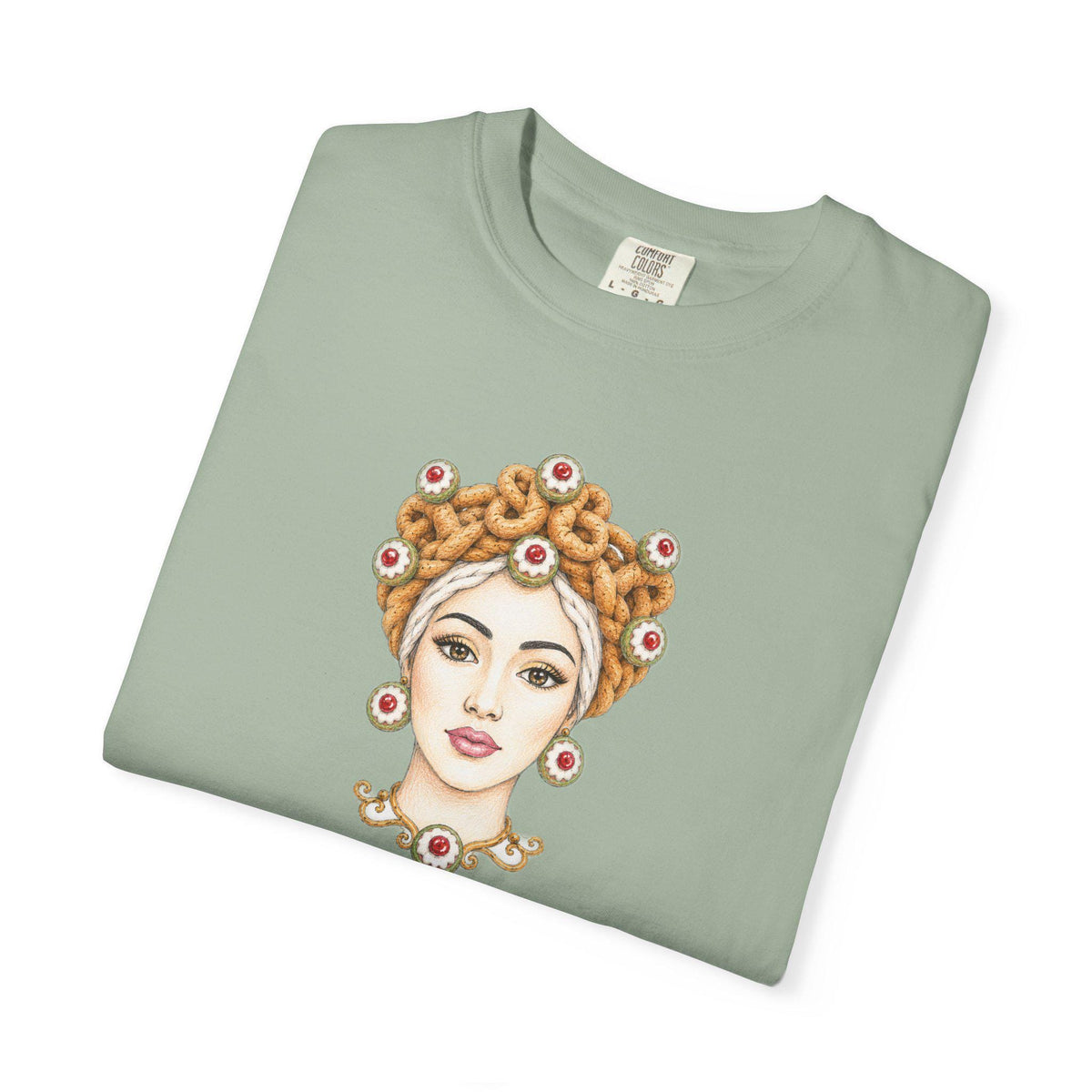 Sicilian Moor Head Woman Shirt, Testa di Mora Tee, Sicily - photo 5