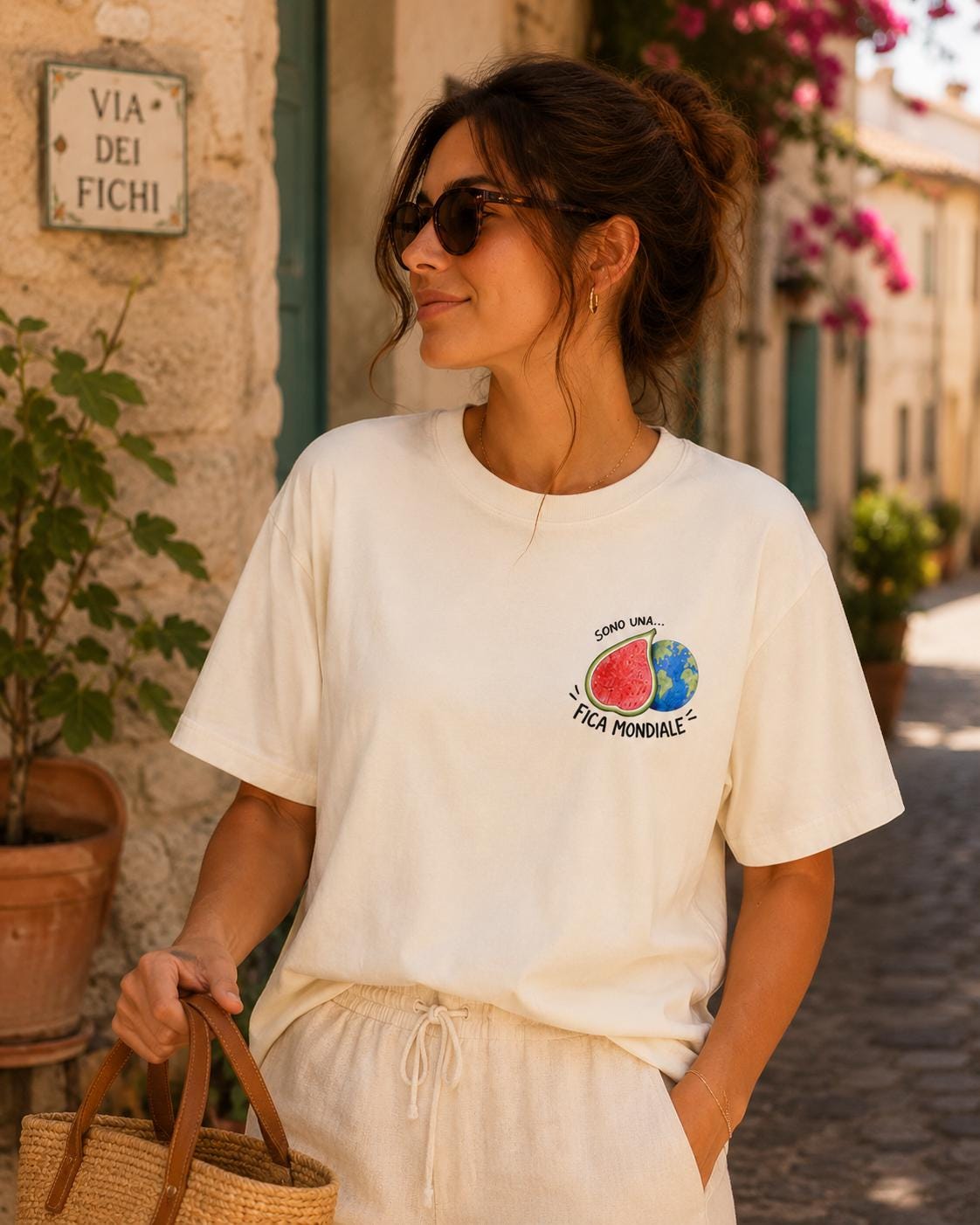 Prickly Pear Shirt, Sicilian Sass Tee, Fico d'India Italian - photo 2