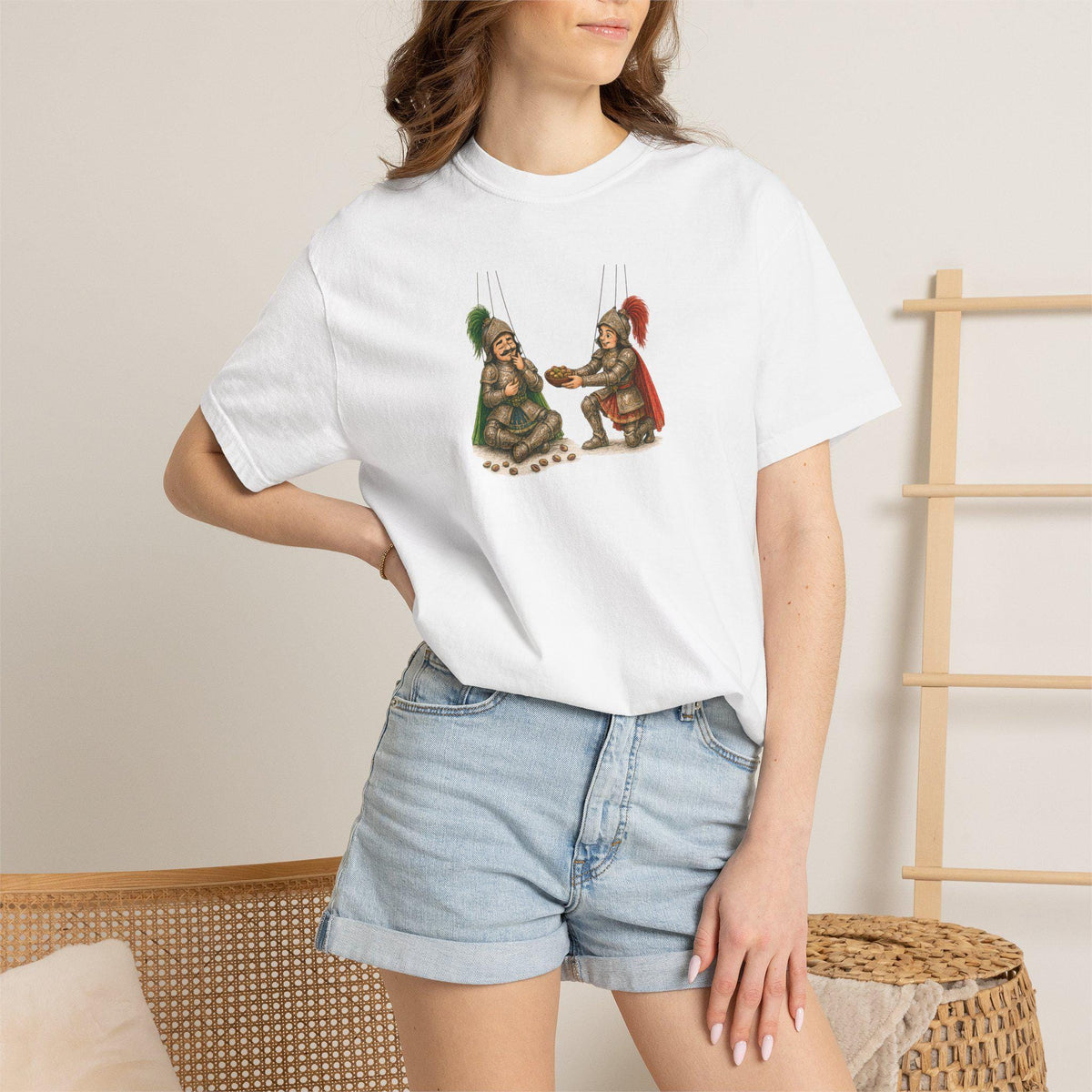 Sicilian Puppet Pistachio Shirt, Pupi Siciliani Tee, Bronte - photo 1