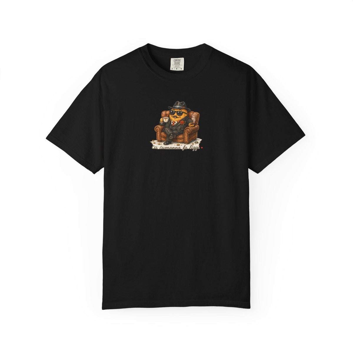 Sicilian Nonno Shirt, Arancino Character Tee, Cu Cumanna Fa - photo 9
