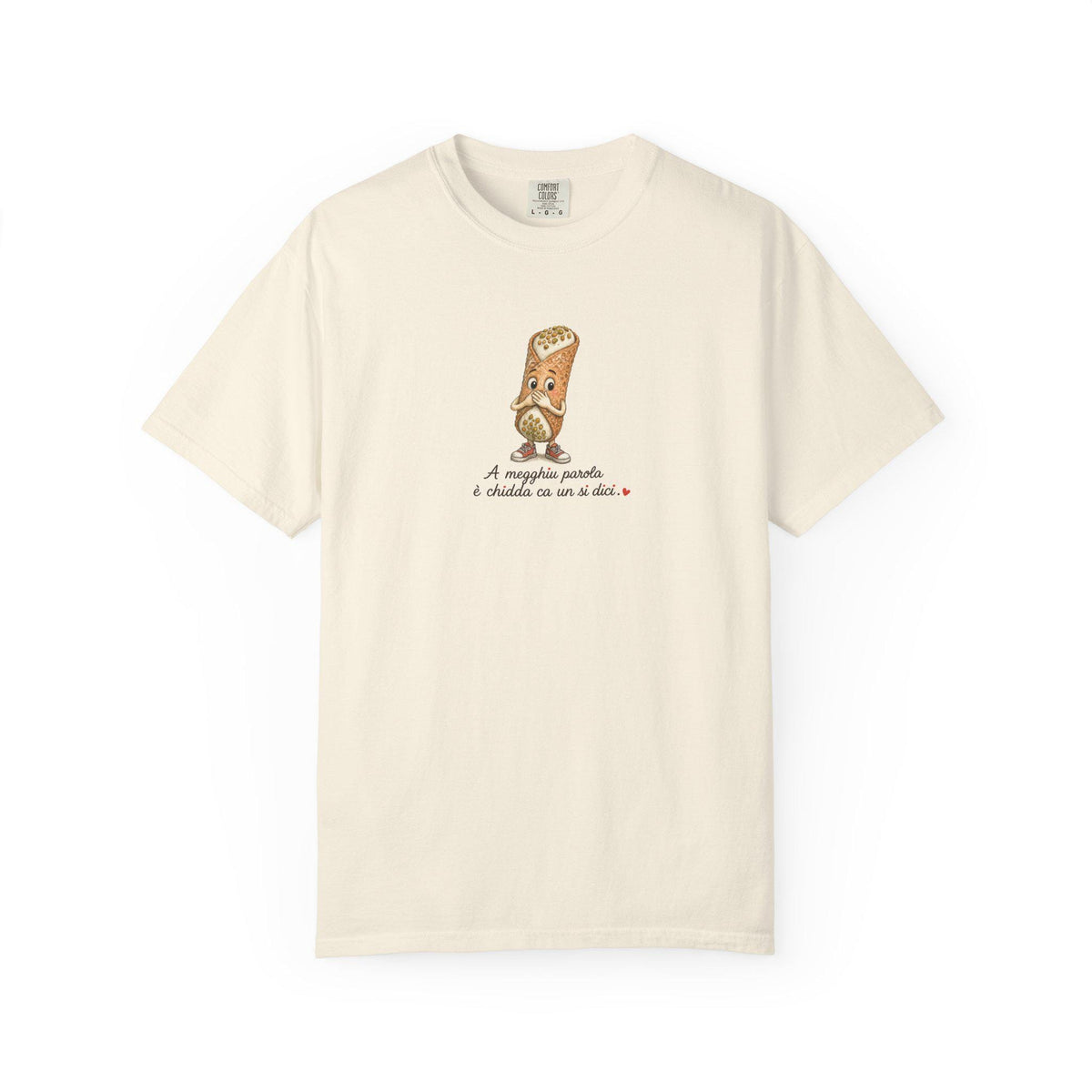 Sicilian Wisdom Cannolo Shirt, A Megghiu Parola Tee - photo 4