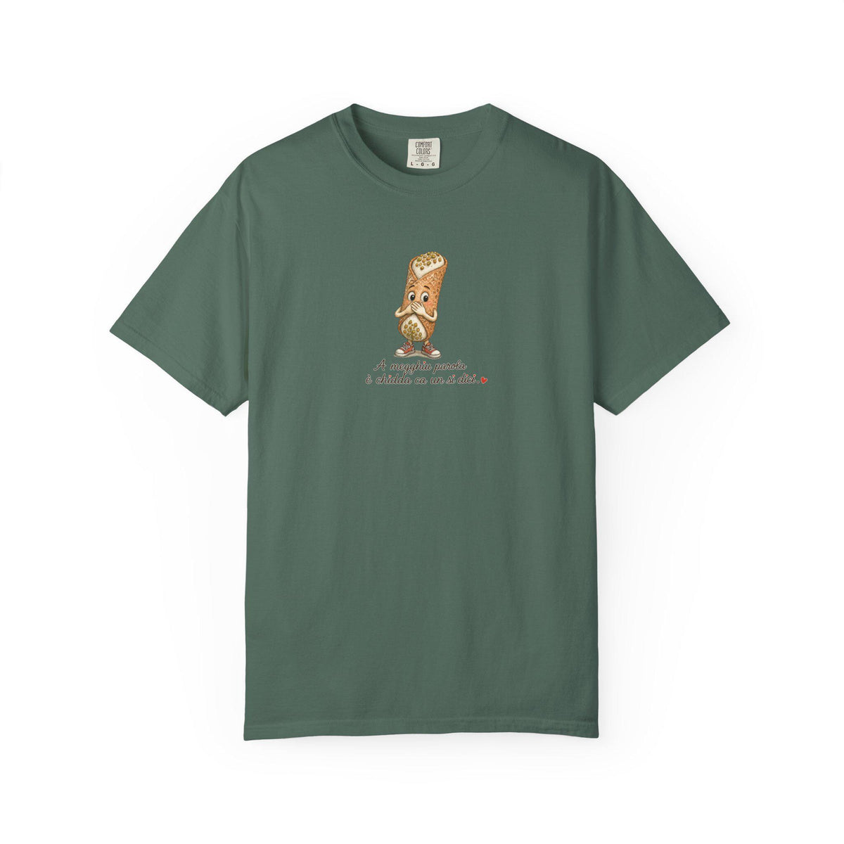 Sicilian Wisdom Cannolo Shirt, A Megghiu Parola Tee - photo 6