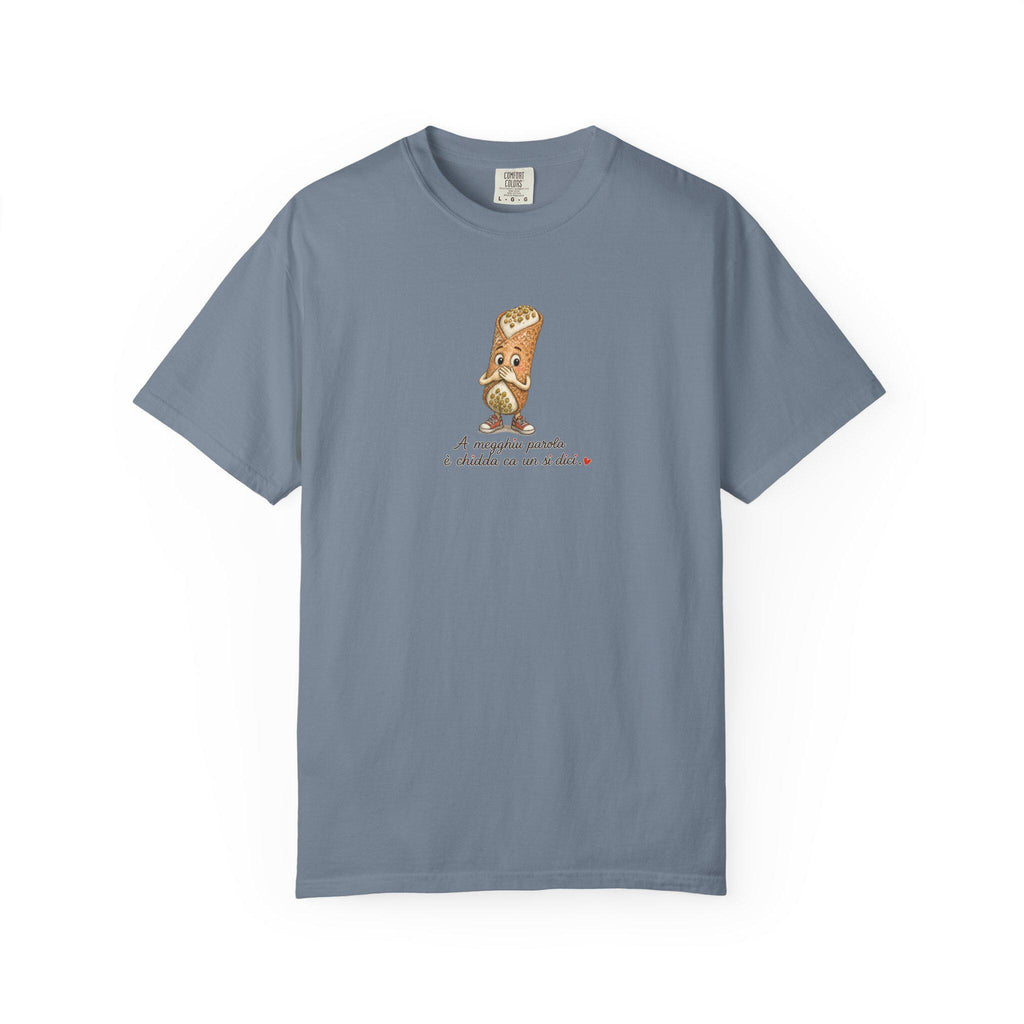 Sicilian Wisdom Cannolo Shirt, A Megghiu Parola Tee - photo 9