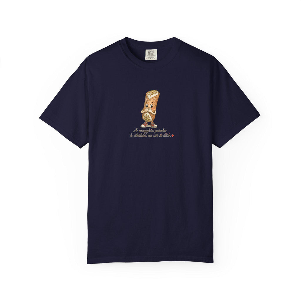 Sicilian Wisdom Cannolo Shirt, A Megghiu Parola Tee - photo 10