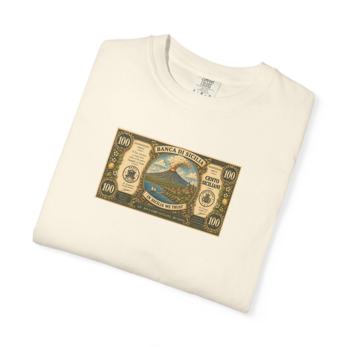 Mount Etna Shirt, Sicilian Pride Tee, Banca di Sicilia 100 - photo 3