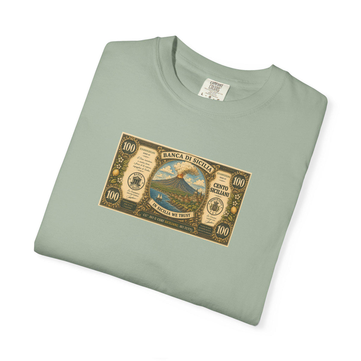 Mount Etna Shirt, Sicilian Pride Tee, Banca di Sicilia 100 - photo 4