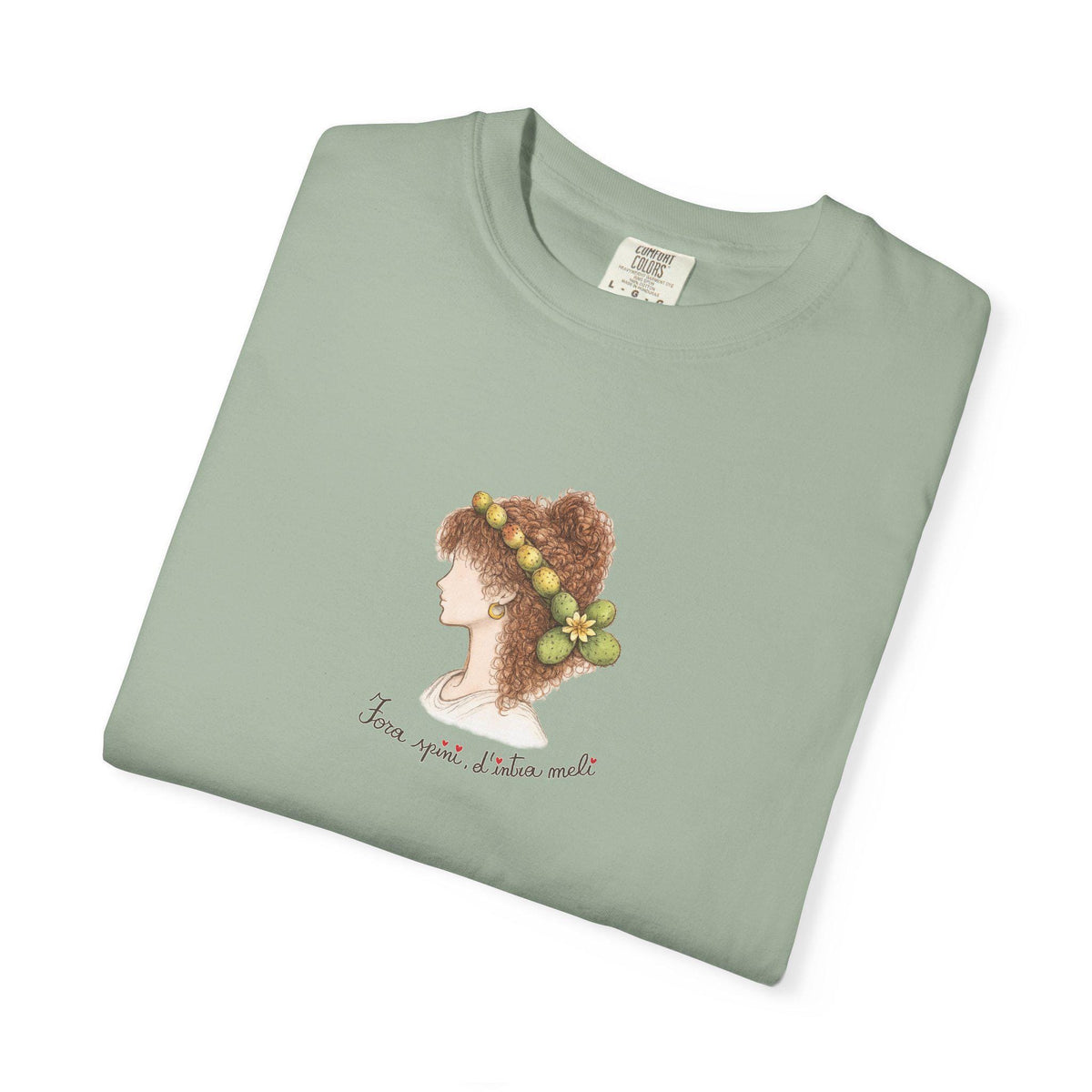 Prickly Pear Shirt, Sicilian Woman Portrait Tee, Fico - photo 3
