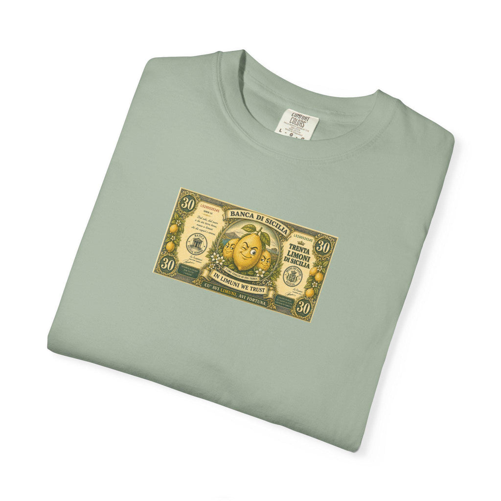 Sicilian Lemon Shirt, Funny Money Tee, Fake Banknote Foodie - photo 4