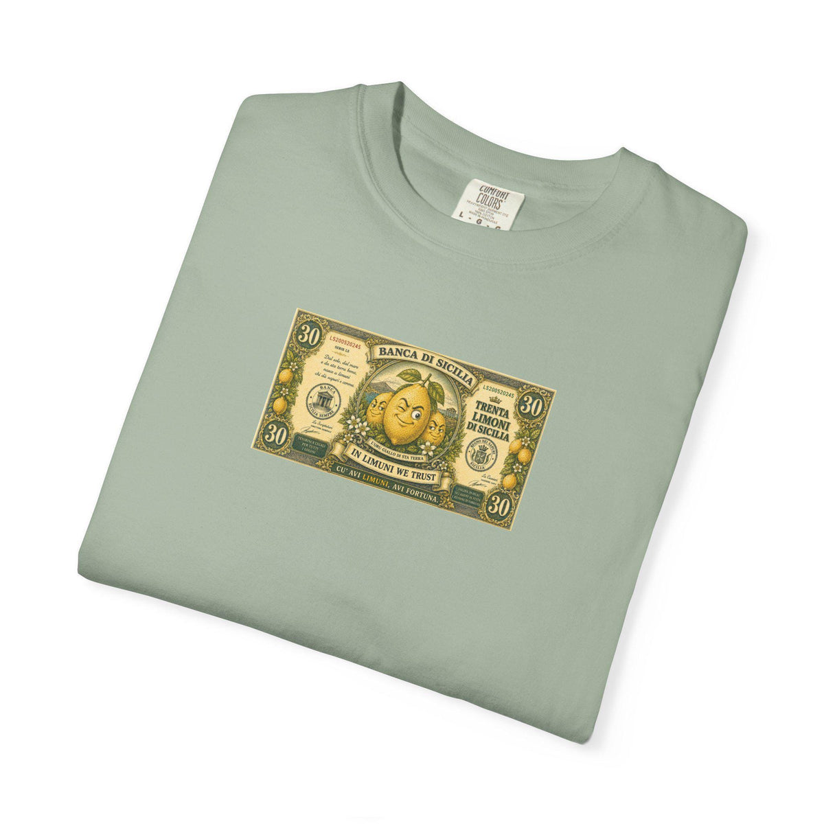 Sicilian Lemon Shirt, Funny Money Tee, Fake Banknote Foodie - photo 4