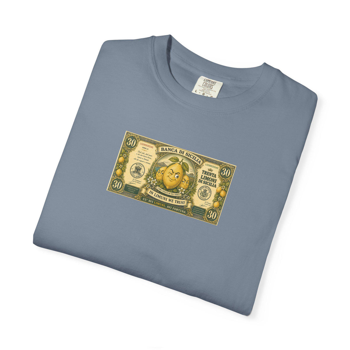 Sicilian Lemon Shirt, Funny Money Tee, Fake Banknote Foodie - photo 5