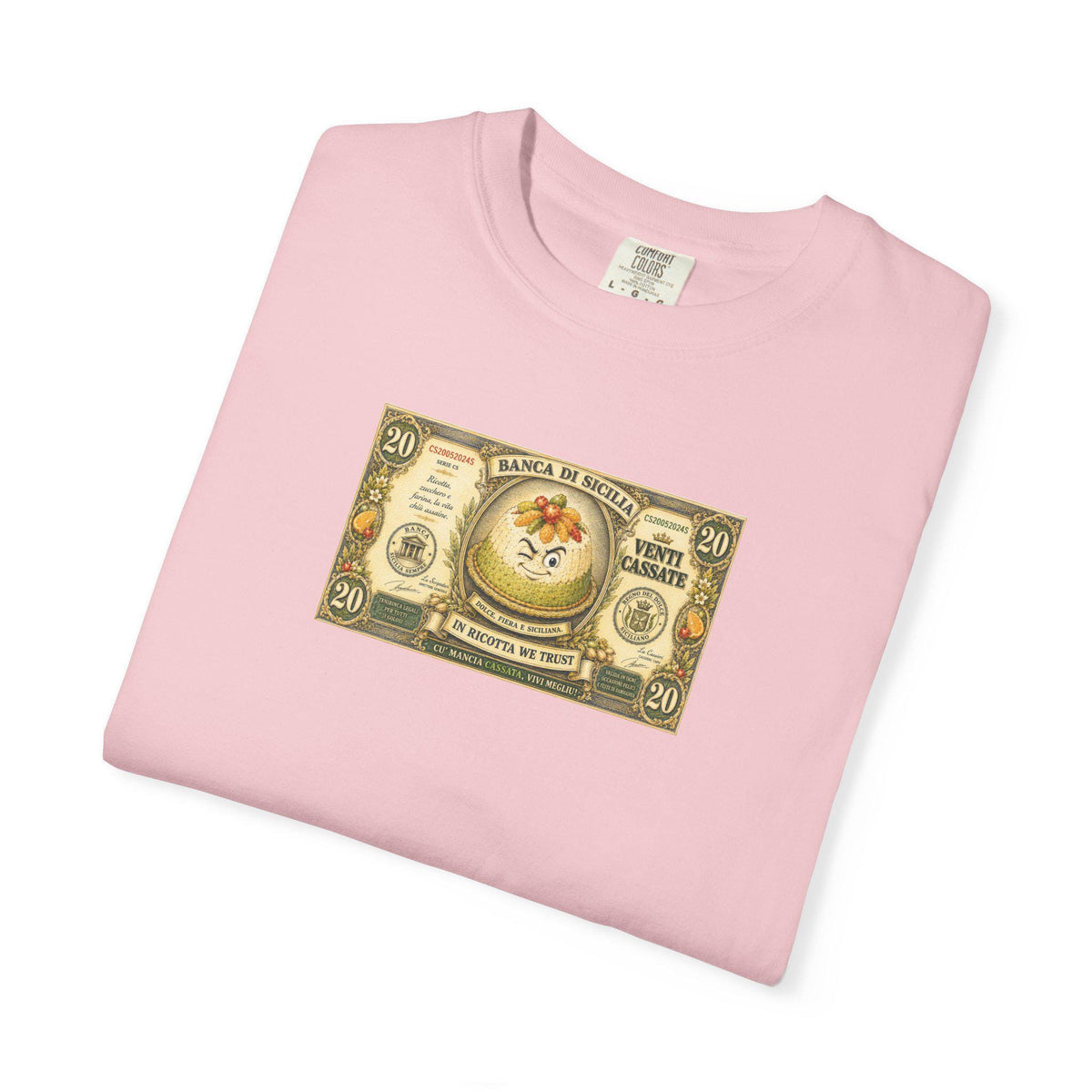 Cassata T-Shirt, Sicilian Banknote Tee, Venti Cassate - photo 8
