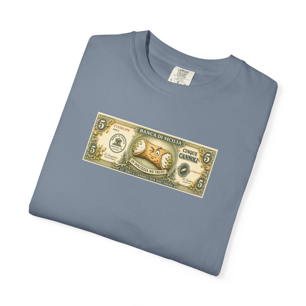 Cannoli Shirt, Sicilian Dollar Bill Tee, Cinque Cannoli - photo 5