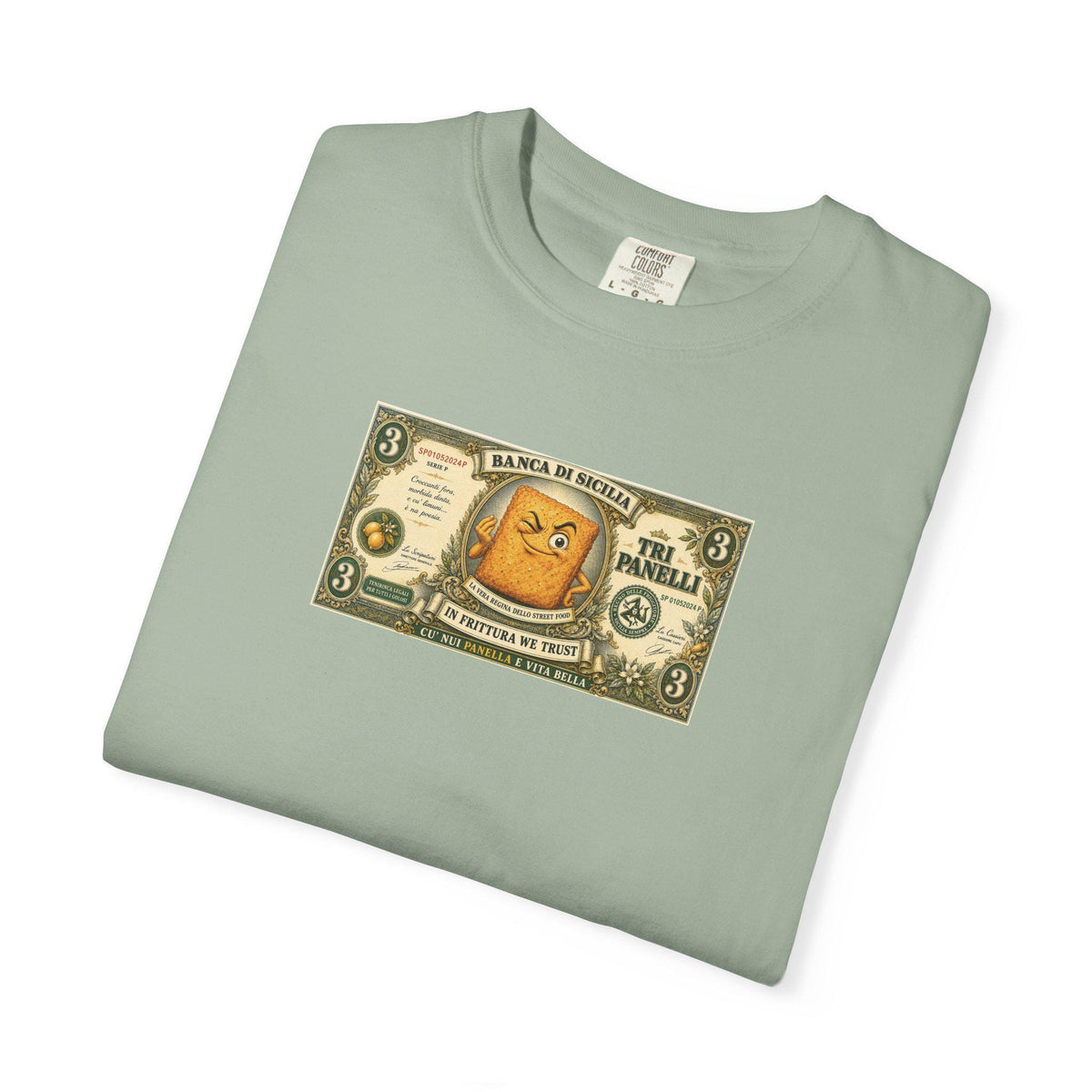 Banca di Sicilia Panelle Shirt, Funny Sicilian Money Tee - photo 4