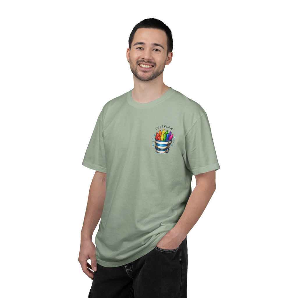 Overflowing Fish Bucket Shirt, Brain Overflow Tee, ADHD - photo 2