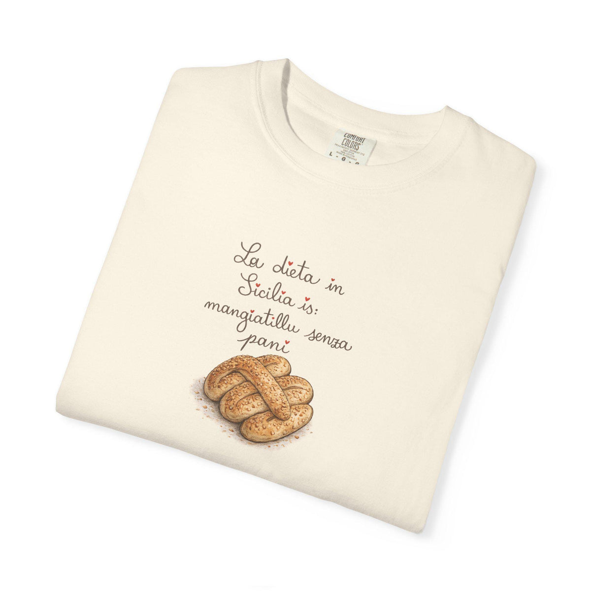Funny Diet Shirt, Sicilian Bread Humor Tee, Italian Foodie - photo 2