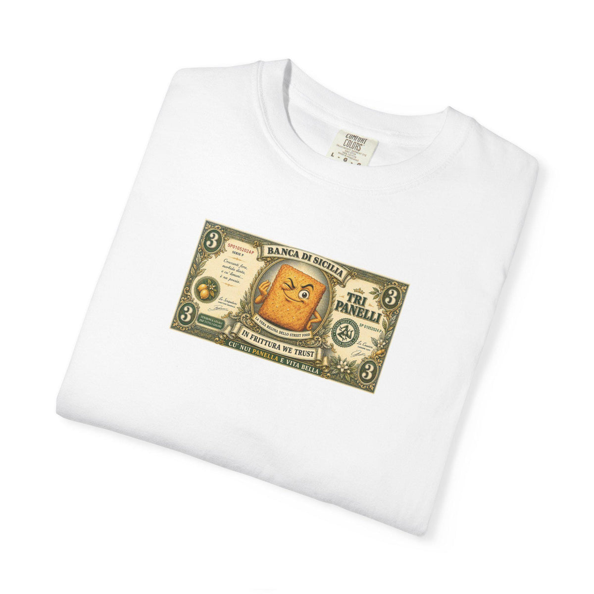 Banca di Sicilia Panelle Shirt, Funny Sicilian Money Tee - photo 2