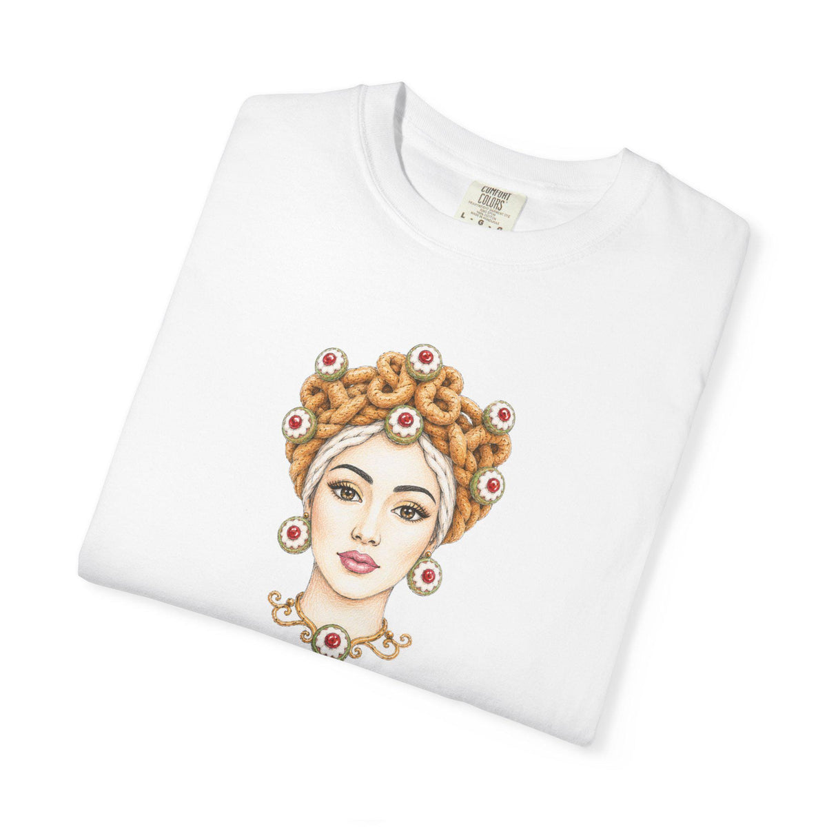 Sicilian Moor Head Woman Shirt, Testa di Mora Tee, Sicily - photo 3